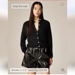 NWT J.Crew Women's Sweater Supersoft bubble-hem cardigan Sz M $98